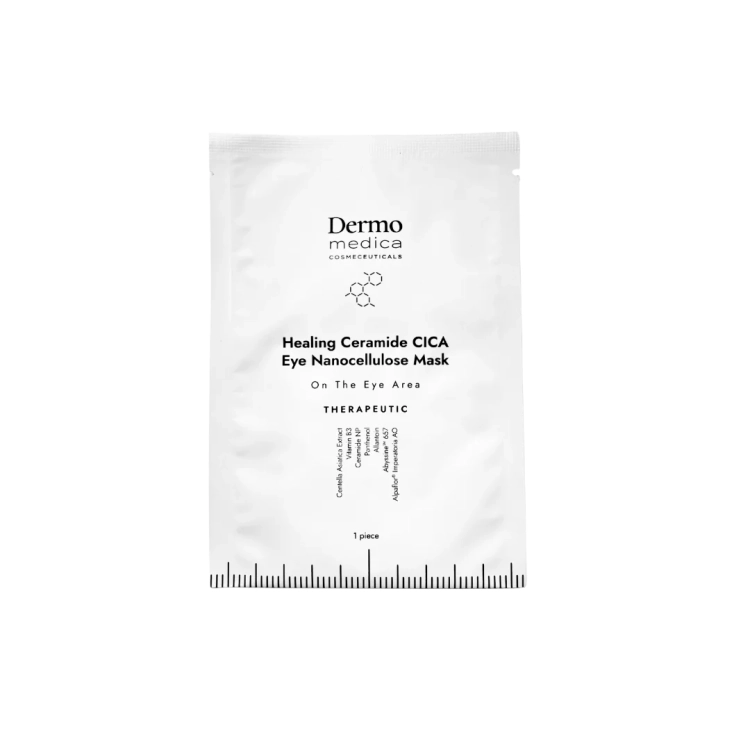 DERMOMEDICA Healing Ceramide CICA Eye Nanocellulose Mask – regenerująca maska pod oczy