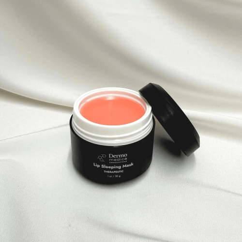 DERMOMEDICA Lip Sleeping Mask Strawberry 30 g – terapeutyczna maska do ust truskawka