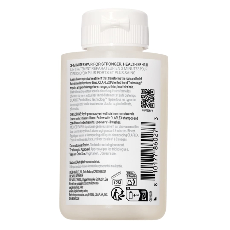 Olaplex No.3PLUS Complete Repair Treatment 100ml – trzyminutowa kuracja odbudowująca do włosów zniszczonych