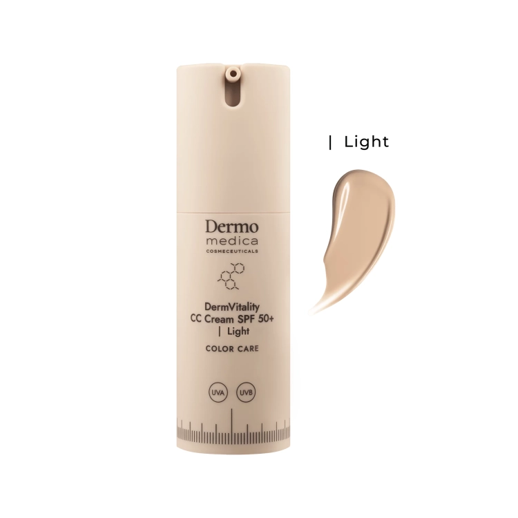 DERMOMEDICA DermVitality CC Cream SPF50+ Light 30 ml – koloryzujący krem korygujący