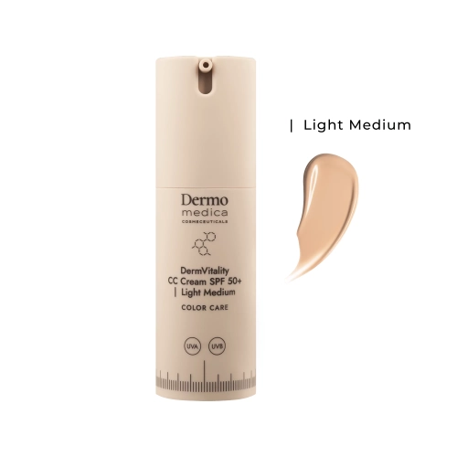 DERMOMEDICA DermVitality CC Cream SPF50+ Light Medium 30 ml – koloryzujący krem korygujący