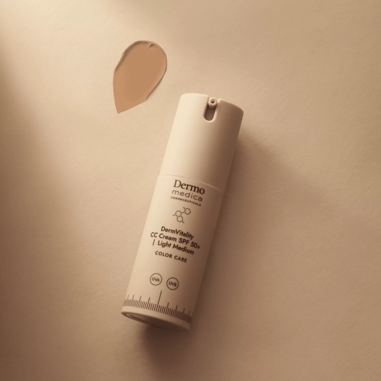 DERMOMEDICA DermVitality CC Cream SPF50+ Light Medium 30 ml – koloryzujący krem korygujący
