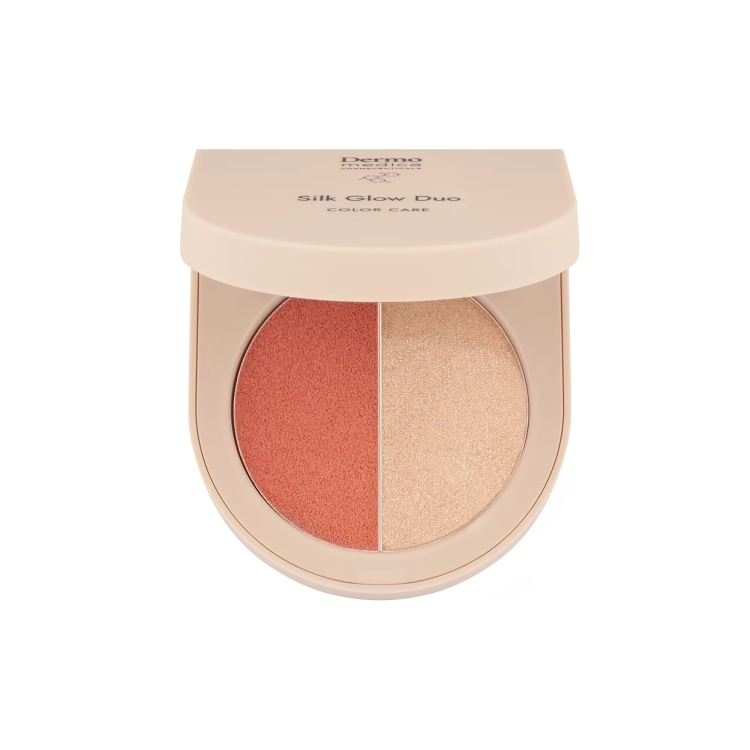 DERMOMEDICA Silk Glow Duo 5,2 g – róż i rozświetlacz do twarzy