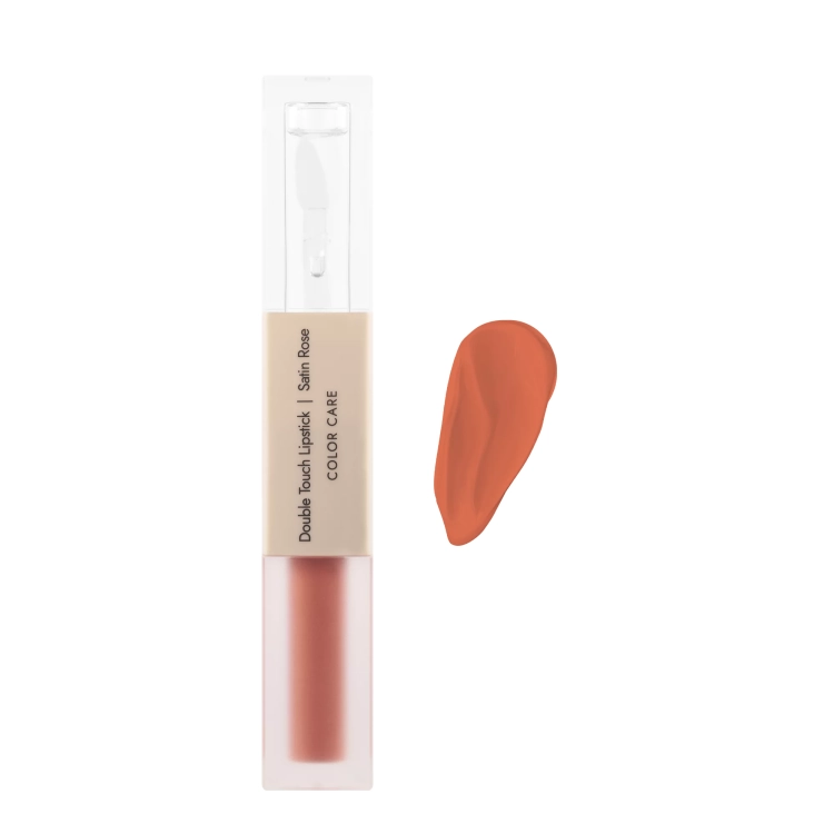 DERMOMEDICA Double Touch Lipstick Satin Rose 2×1,72 ml – trwała dwufazowa pomadka