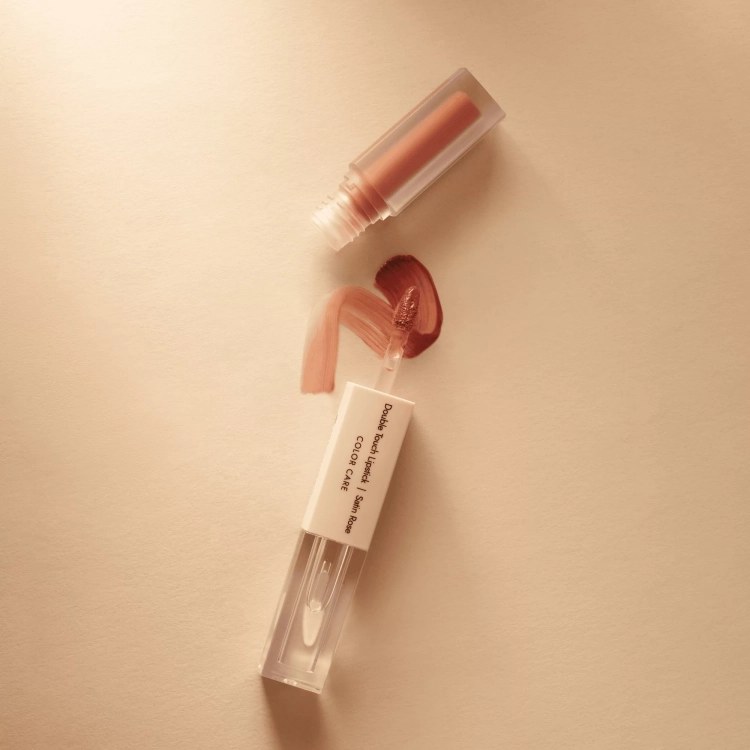 DERMOMEDICA Double Touch Lipstick Satin Rose 2×1,72 ml – trwała dwufazowa pomadka