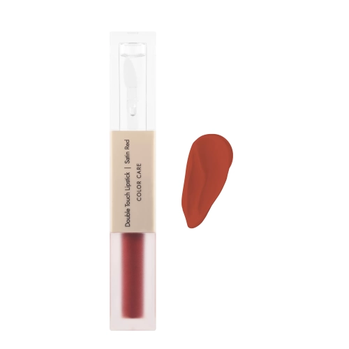 DERMOMEDICA Double Touch Lipstick Red 2×1,72 ml – trwała dwufazowa pomadka