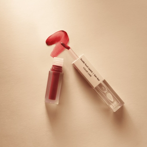 DERMOMEDICA Double Touch Lipstick Red 2×1,72 ml – trwała dwufazowa pomadka