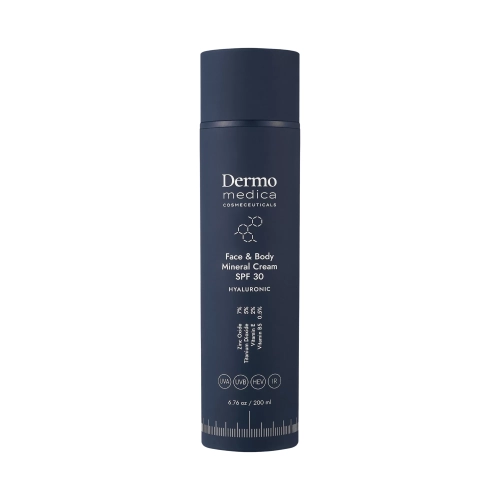 DERMOMEDICA Face and Body Mineral Cream SPF30 200ml – Krem mineralny do twarzy i ciała, ochrona UV i regeneracja skóry