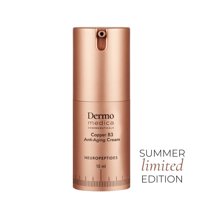 Dermomedica Copper B3 Anti-Aging Cream 15 ml – Krem z Tripeptydem Miedziowym i Niacynamidem, Regeneracja i Odmłodzenie Skóry
