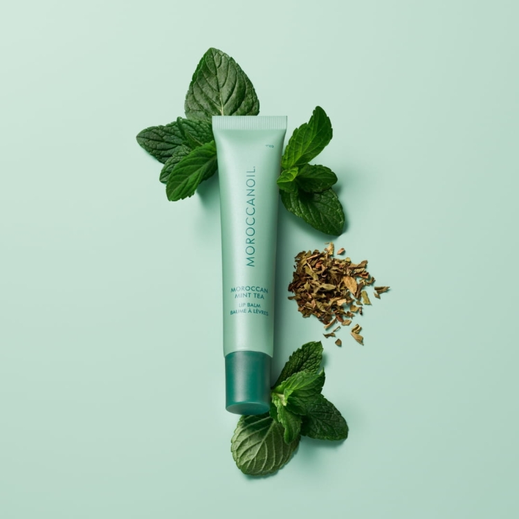 Moroccanoil Mint Tea Lip Balm 15g – nawilżający balsam do ust z olejkiem arganowym