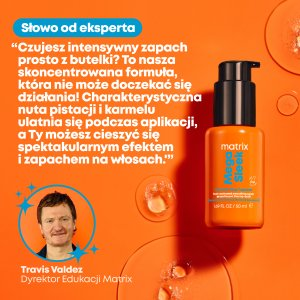 Matrix Mega Sleek Topcoat olejek wygładzający przeciw puszeniu włosów 50ml