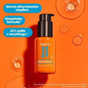 Matrix Mega Sleek Topcoat olejek wygładzający przeciw puszeniu włosów 50ml
