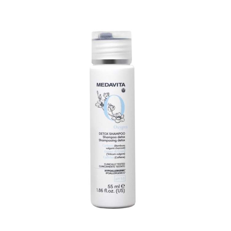 MEDAVITA Oxygen Detox Shampoo 55ml - Szampon detoksykujący, oczyszczający do każdego rodzaju włosów