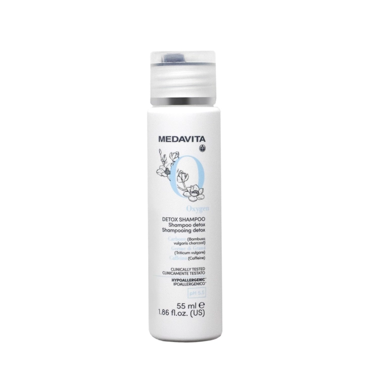 Medavita Oxygen Detox Shampoo – profesjonalny szampon detoksykujący i głęboko oczyszczający 55ml (Travel Size)