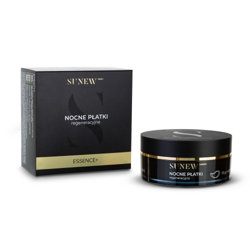 SunewMed ESSENCE+ Nocne płatki regeneracyjne 115 g słoik 60 sztuk