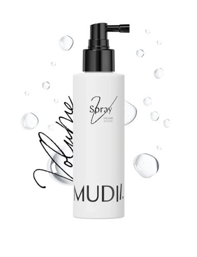 Mudii Volume Spray 150ml  – spray zwiększający objętość włosów, lekka stylizacja i uniesienie u nasady