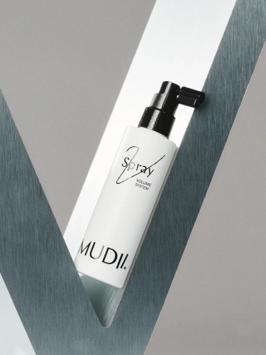 Mudii Volume Spray 150ml  – spray zwiększający objętość włosów, lekka stylizacja i uniesienie u nasady
