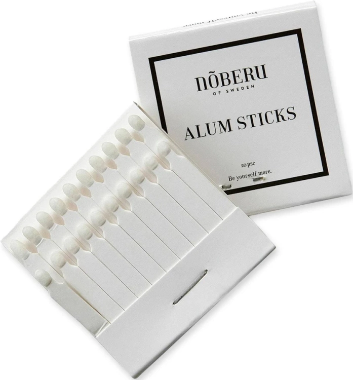 Nõberu Alum Sticks 20 szt – ałunowe patyczki na zacięcia po goleniu