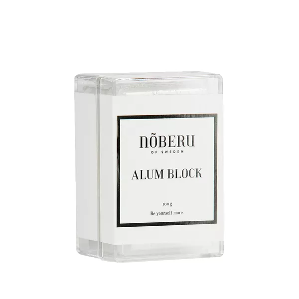 Nõberu Alum Block 100g – ałun w kostce na zacięcia i podrażnienia po goleniu