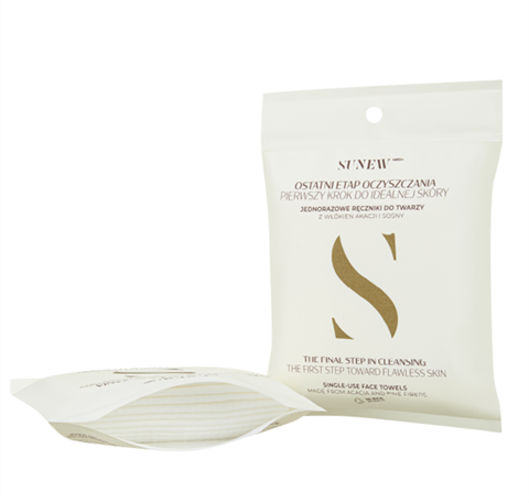 SunewMed+ jednorazowe ręczniki do twarzy 10 szt. – higieniczne ręczniki do pielęgnacji twarzy