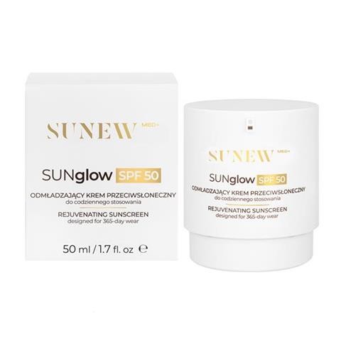SunewMed+ SUNglow SPF50 50 ml – odmładzający krem do twarzy z wysoką ochroną UV