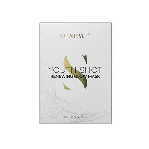 SunewMed+ YOUTH SHOT bawełniana maska do twarzy 6 szt. – maska regenerująca i liftingująca