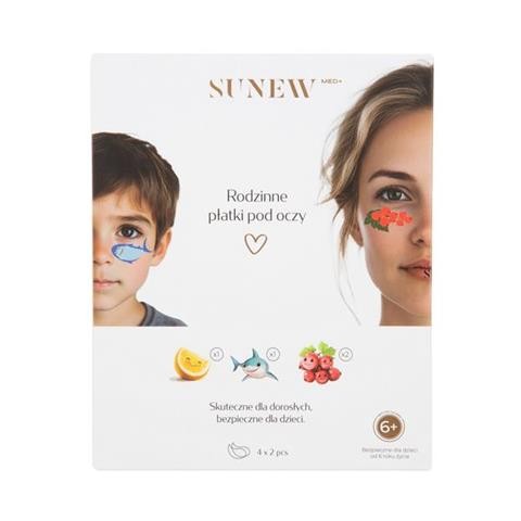 SunewMed+ rodzinne płatki pod oczy 20 ml (4 x 5 ml) – nawilżające i wygładzające płatki pod oczy
