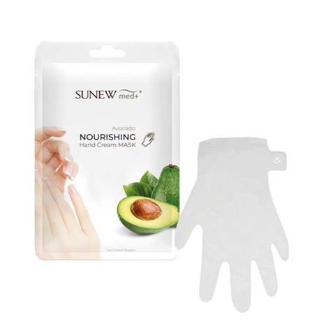 SunewMed+ maska do dłoni Avocado 36 g – regenerująca maska do rąk w rękawiczkach