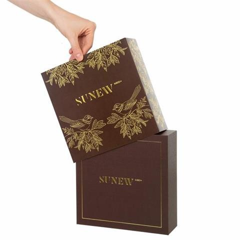 SunewMed+ Brown Christmas Set 2025 – zestaw prezentowy pod oczy dzień i noc + balsam + kosmetyczka