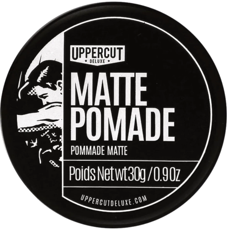 Uppercut Deluxe Matte Pomade 30 g – wodna pomada do włosów o matowym wykończeniu i średnim chwycie