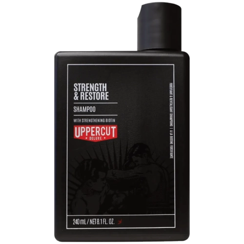 Uppercut Deluxe Strength &amp; Restore Shampoo 240 ml – szampon z biotyną i kofeiną wzmacniający włosy