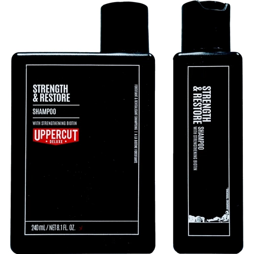 Uppercut Deluxe Strength &amp; Restore Shampoo 240 ml – szampon z biotyną i kofeiną wzmacniający włosy