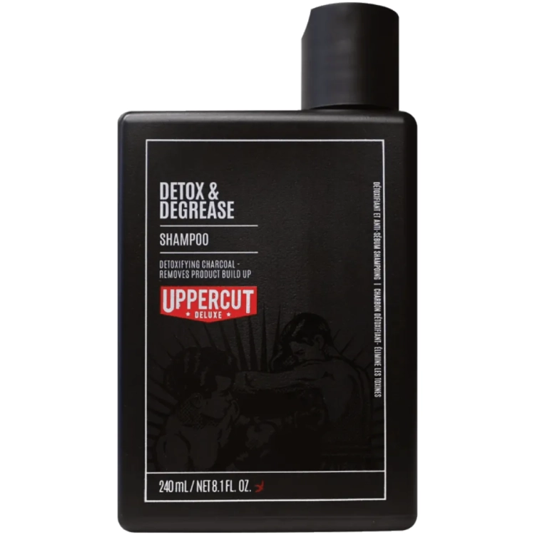 Uppercut Deluxe Detox &amp; Degrease Shampoo 240 ml – głęboko oczyszczający szampon do zmywania pomad