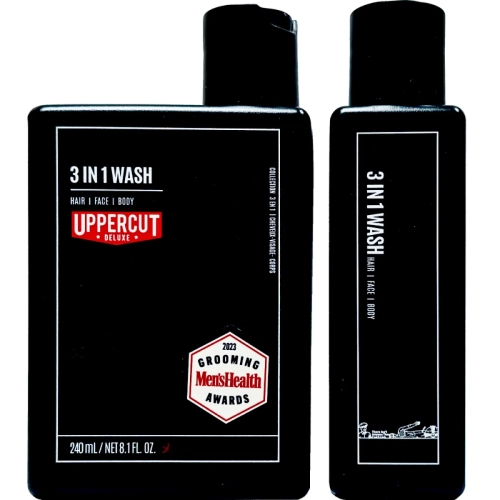 Uppercut Deluxe 3 in 1 Wash 240 ml – szampon, odżywka i żel pod prysznic do włosów i ciała