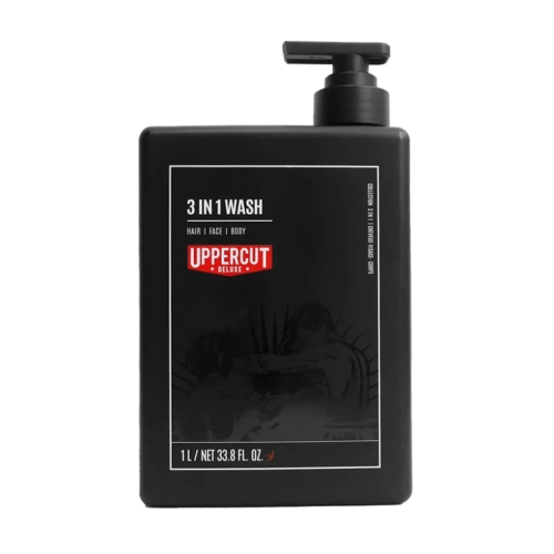 Uppercut Deluxe 3 in 1 Wash 1000 ml – szampon, odżywka i żel pod prysznic do włosów i ciała