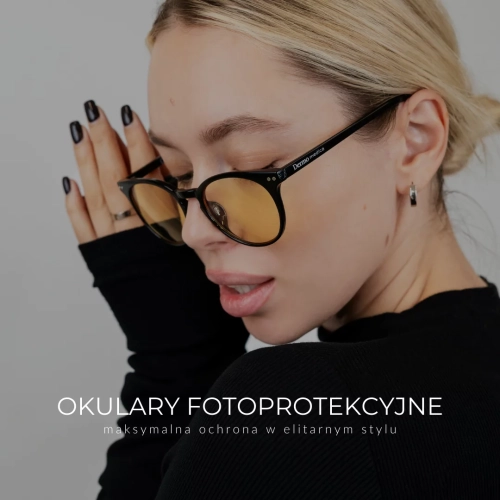 Dermomedica Yellow Cool – okulary z filtrem światła niebieskiego HEV i ochroną UV