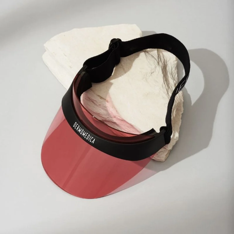 Dermomedica Zestaw UV Cap Transparent Pink UPF 50+ – daszek fotoprotekcyjny ochrona UV i HEV