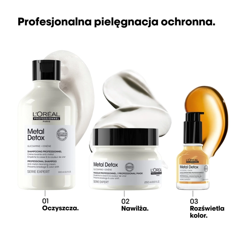 L'Oréal Professionnel Metal Detox Mask maska do włosów farbowanych neutralizująca metale 500ml
