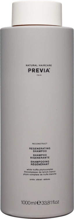 Previa Reconstruct Regenerating Shampoo Szampon z Białą Truflą do Włosów Zniszczonych 1000ml Odbudowa i Regeneracja