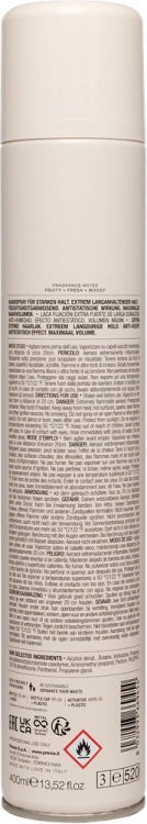 Previa Style&amp;Finish Lakier do Włosów Bardzo Mocny 400 ml Extra Strong Utrwalenie i Ochrona