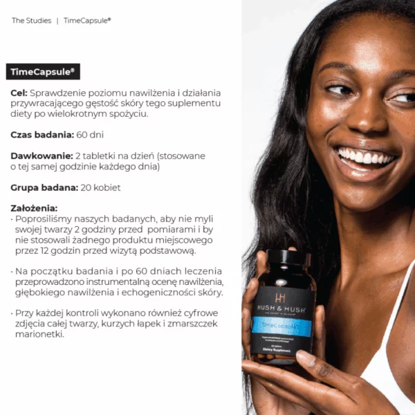 Hush &amp; Hush TimeCapsule Suplement Antyoksydacyjny Anti-Aging Ochrona i Regeneracja 60 kapsułek