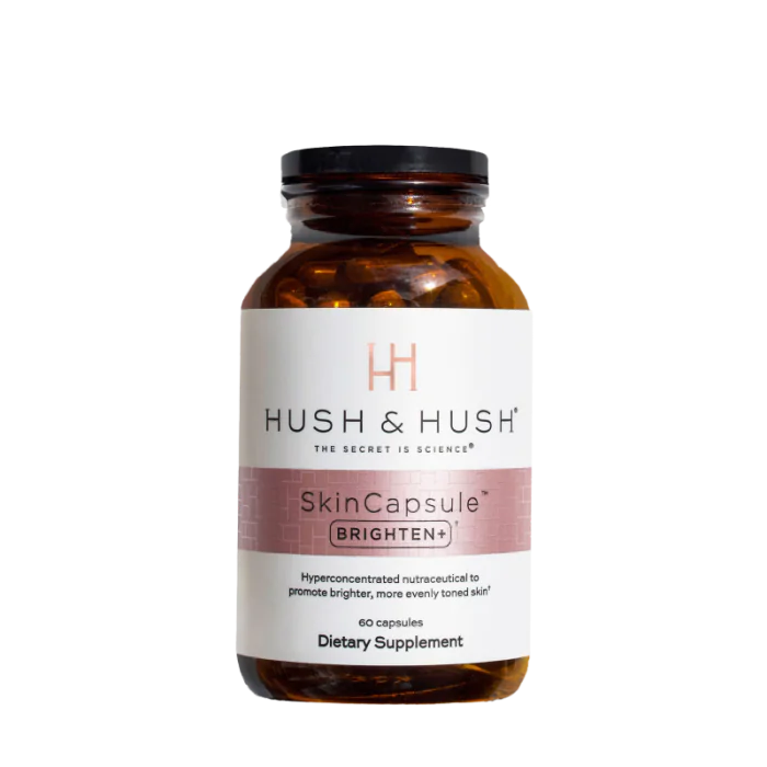 Hush &amp; Hush SkinCapsule BRIGHTEN+ Suplement na Przebarwienia Wegański Rozjaśnienie Skóry 60 kapsułek