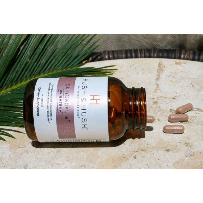 Hush &amp; Hush SkinCapsule BRIGHTEN+ Suplement na Przebarwienia Wegański Rozjaśnienie Skóry 60 kapsułek
