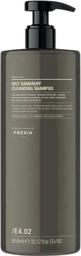 Previa Extra Life E4.02 Szampon Przeciw Łupieżowi Tłustemu Oczyszczający 950ml