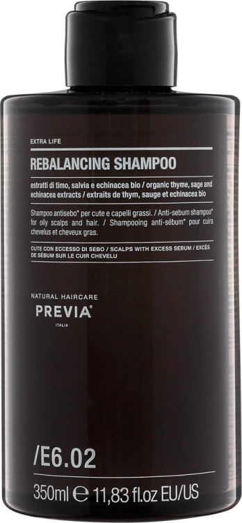 Previa Extra Life E6.02 Szampon Seboregulujący do Tłustej Skóry Głowy 350ml