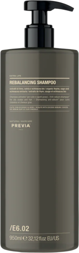 Previa Extra Life E6.02 Szampon Seboregulujący do Tłustej Skóry Głowy 950ml