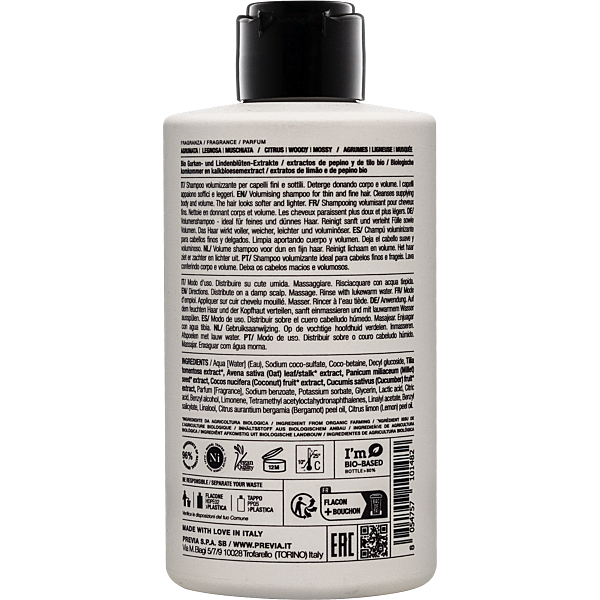 Previa Natural Haircare Volumising Szampon Zwiększający Objętość Włosów 340ml