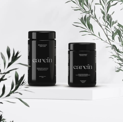 Carein Acne Skin + Redness Skin ZESTAW Na trądzik różowaty 120 kaps + 60 kaps
