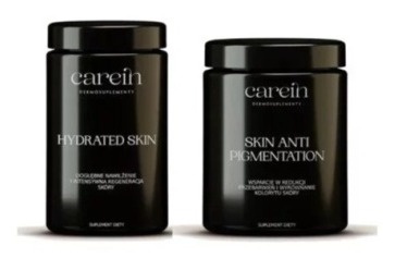 Carein Hydrated Skin + Skin Anti Pigmentation ZESTAW Nawilżonana skóra bez przebarwień 90 kaps + 60 kaps./150 kaps