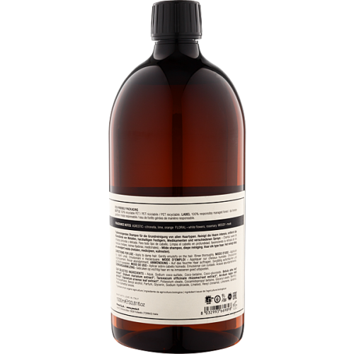 PREVIA Natural Haircare BASIC Szampon Głęboko Oczyszczający 1000 ml – delikatne oczyszczanie włosów